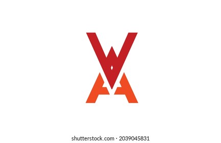 Alphabet letters Initials Monogram logo VA, AV, V and A