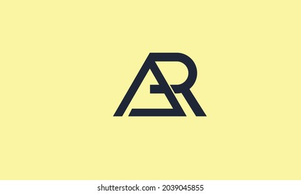 Alphabet letters Initials Monogram logo AR, RA, A and R