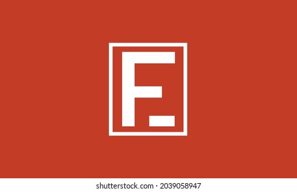 Alphabet letters Initials Monogram logo EF, FE, E and F