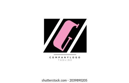 Letras alfabéticas Iniciales Logo Monograma ZG INITIAL, letra ZG