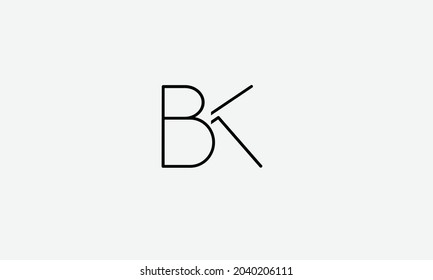 Alphabet Letters Initials Monogram Logo Bk Stock Vector (Royalty Free ...