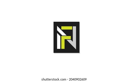 Alphabet letters Initials Monogram logo FN, NF, F and N