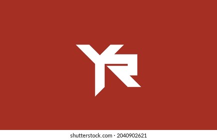 Alphabet letters Initials Monogram logo YR, RY, Y and R