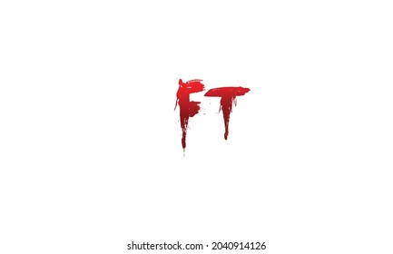 Alphabet letters Initials Monogram logo FT, TF, F and T