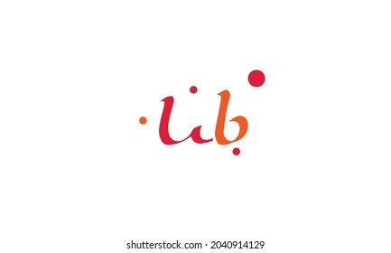 Letras alfabéticas Logo del primer monograma WB, BW, W y B