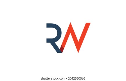 Alphabet letters Initials Monogram logo NR, RN, R and N