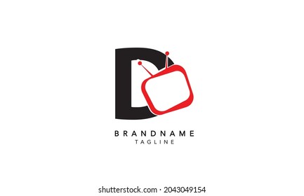 Alphabet letters Initials Monogram logo D INITIAL, D letter