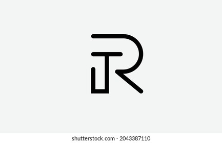 Alphabet letters Initials Monogram logo TR RT T R