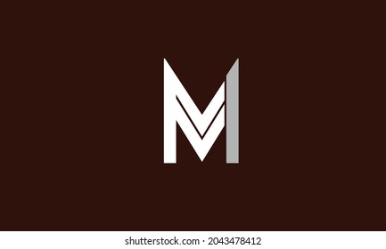 Alphabet letters Initials Monogram logo MM