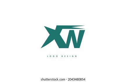 Alphabet letters Initials Monogram logo XW, WX, X and W