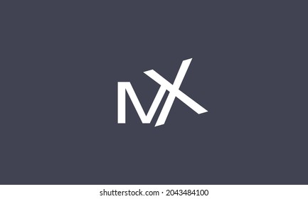Alphabet letters Initials Monogram logo NX, XN, N and X