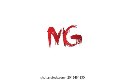 Alphabet letters Initials Monogram logo MG, GM, M and G