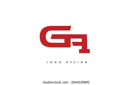 Alphabet letters Initials Monogram logo GA, AG, G and A
