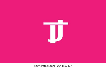 Alphabet letters Initials Monogram logo TJ, JT, T and J