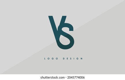 Alphabet letters Initials Monogram logo VS, SV, V and S