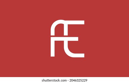 Letras alfabéticas Iniciales Monograma FE, EF, F y E