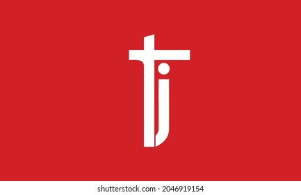 Alphabet letters Initials Monogram logo TJ, JT, T and J