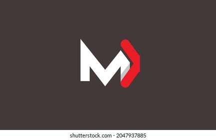Letras alfabéticas Iniciales Logotipo Monograma MK, KM, M y K