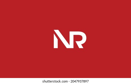Alphabet letters Initial Monogram Logo NR, RN, N und R