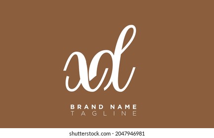 Alphabet letters Initials Monogram logo XD, DX, X and D