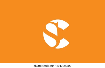 Alphabet letters Initials Monogram logo SC, CS, S and C
