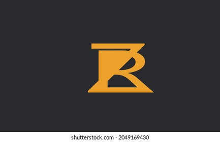 Letras alfabéticas Iniciales Logotipo Monograma ZR, RZ, Z y R