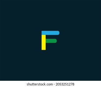 Alphabet letters Initials Monogram logo  F 