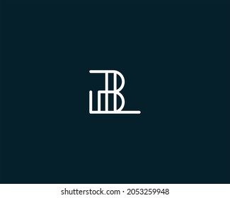Alphabet letters Initials Monogram logo BL, LB, B and L
