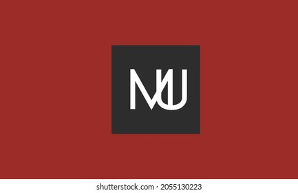 Alphabet letters Initials Monogram logo MU, UM, M and U