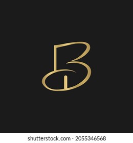Alphabet letters Initials Monogram logo BW WB
