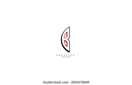 Alphabet letters Initial Monogram Logo B