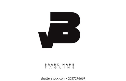 Alphabet letters Initials Monogram logo VB, BV, V and B