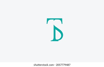 Alphabet letters Initials Monogram logo TS, ST, T and S