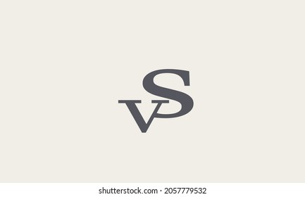 Alphabet Letters Initials Monogram Logo Vs Stock Vector (Royalty Free ...