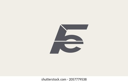 Alphabet letters Initials Monogram logo FE, EF, F and E