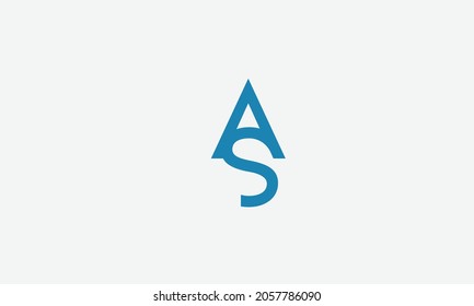 Alphabet letters Initial Monogram Logo AS, SA, A und S