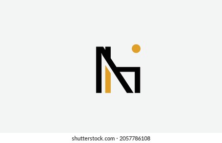 Alphabet letters Initial Monogram Logo AH, HA, A und H