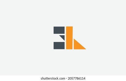 Alphabet letters Initials Monogram logo EL, LE, E and L