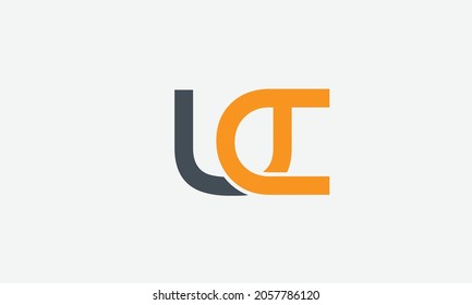 Letras alfabéticas Iniciales Logotipo Monograma UC, CU, U y C