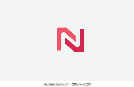 Alphabet letters Initials Monogram logo NV, VN, N and V