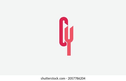 Alphabet letters Initials Monogram logo CY, YC, C and Y
