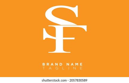 Alphabet letters Initials Monogram logo SF, FS, S and F