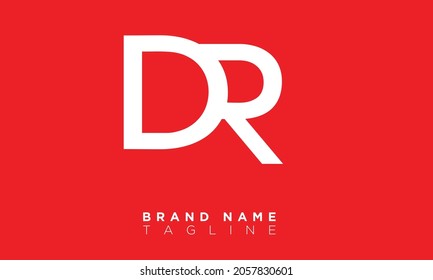 Alphabet letters Initials Monogram logo DR, RD, D and R