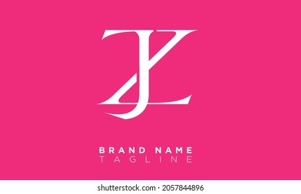 Alphabet letters Initials Monogram logo JZ, ZJ, J and Z