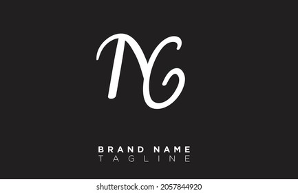 Alphabet letters Initials Monogram logo NC, CN, N and C