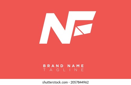Alphabet letters Initials Monogram logo NF, FN, N and F