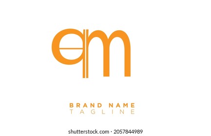 Alphabet letters Initials Monogram logo QM, MQ, Q and M