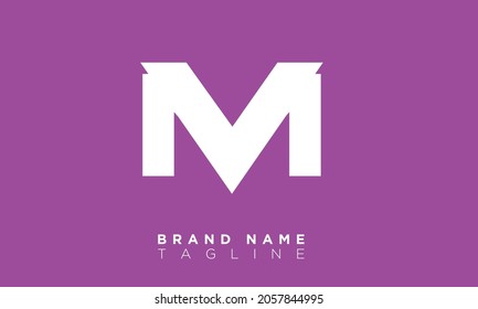 Alphabet letters Initial Monogram Logo VM, MV, V und M