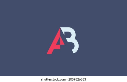 Letras alfabéticas Iniciales Logotipo Monograma AB, BA, A y B