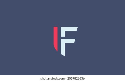 Alphabet letters Initials Monogram logo HF, FH, H and F